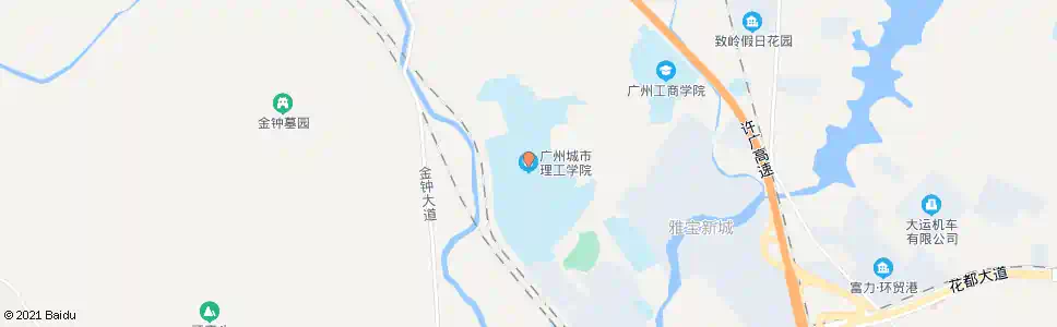 广州花都华南理工大学广州学院总站_公交站地图_广州公交_妙搜公交查询2025