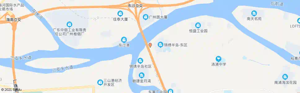 广州南浦岛总站(锦绣半岛)_公交站地图_广州公交_妙搜公交查询2025