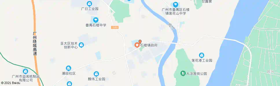 广州石楼劳动保障中心_公交站地图_广州公交_妙搜公交查询2025