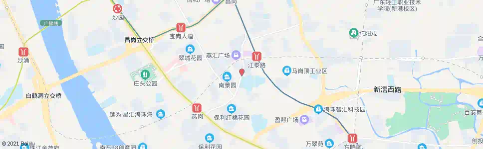 广州江燕花园_公交站地图_广州公交_妙搜公交查询2025