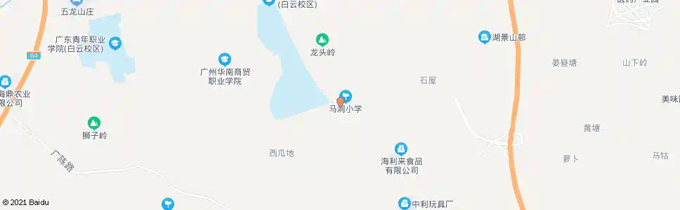 广州马洞小学(临时站)_公交站地图_广州公交_妙搜公交查询2025