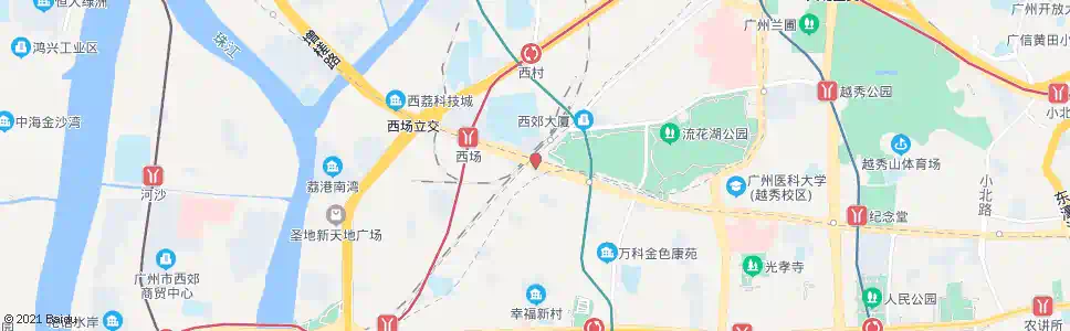 广州西华路尾_公交站地图_广州公交_妙搜公交查询2025