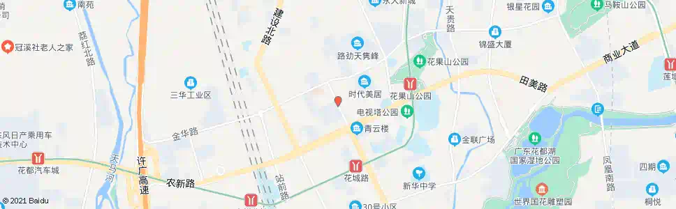 广州东华庄_公交站地图_广州公交_妙搜公交查询2025
