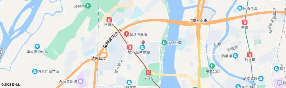 广州城西花园_公交站地图_广州公交_妙搜公交查询2025