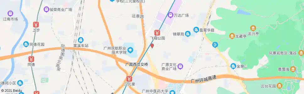 广州云城东路(兴发广场西门)_公交站地图_广州公交_妙搜公交查询2025