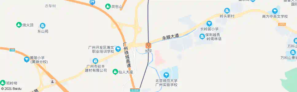 广州长平村口_公交站地图_广州公交_妙搜公交查询2025