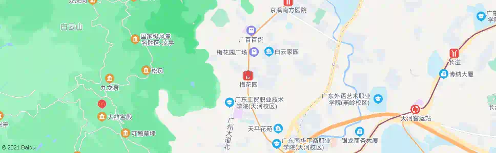 广州梅花园_公交站地图_广州公交_妙搜公交查询2025