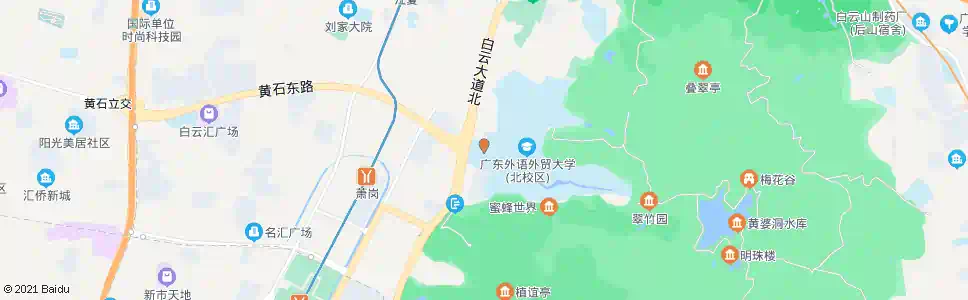 广州黄石东(外语学院)_公交站地图_广州公交_妙搜公交查询2025