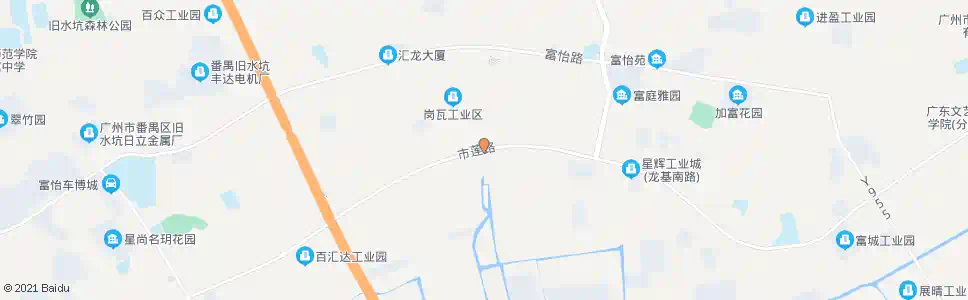 广州沙涌村(市莲路)_公交站地图_广州公交_妙搜公交查询2025
