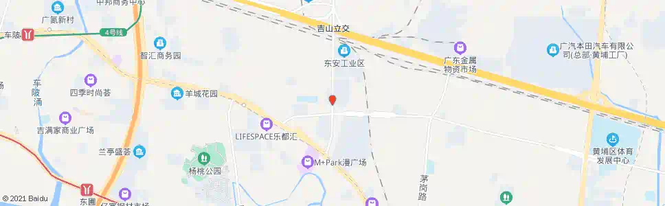 广州珠村小学_公交站地图_广州公交_妙搜公交查询2025