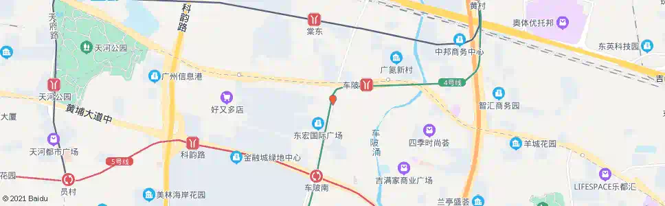 广州车陂路_公交站地图_广州公交_妙搜公交查询2025