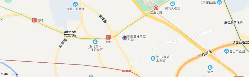 广州南国奥林匹克花园_公交站地图_广州公交_妙搜公交查询2025