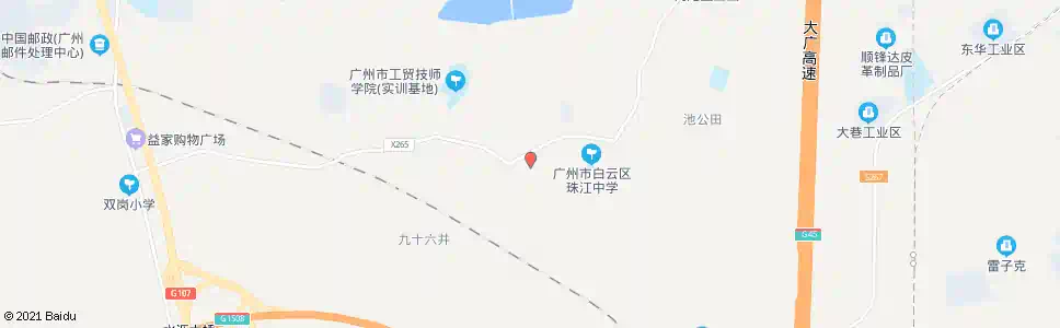广州长岗村总站_公交站地图_广州公交_妙搜公交查询2025