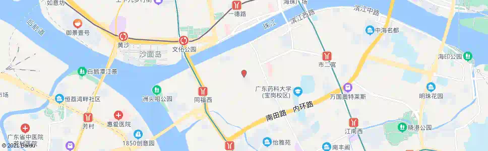 广州同福中_公交站地图_广州公交_妙搜公交查询2025