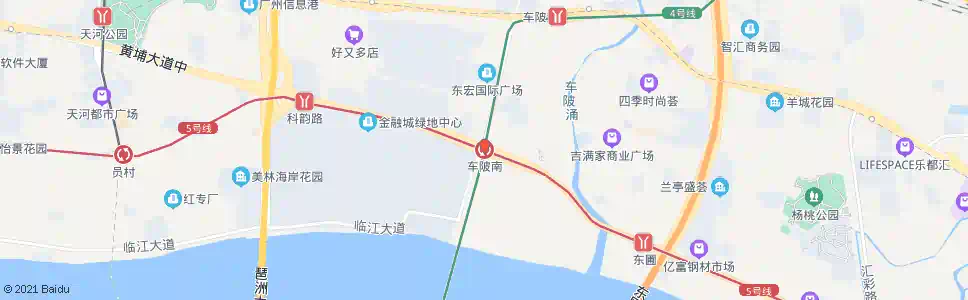 广州车陂南站_公交站地图_广州公交_妙搜公交查询2025