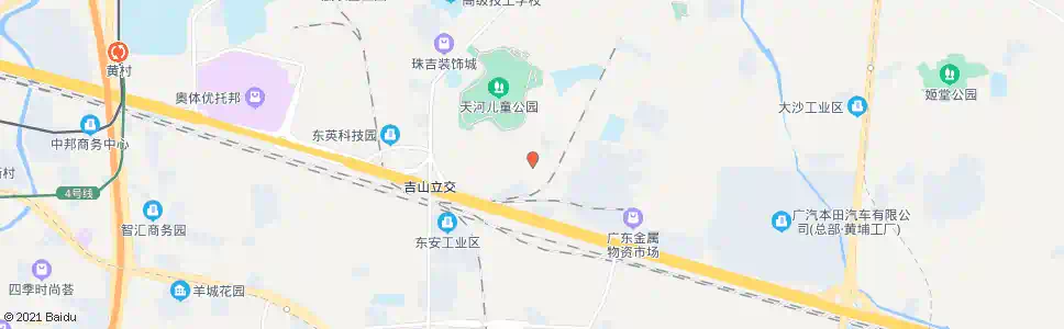 广州吉山村委_公交站地图_广州公交_妙搜公交查询2025