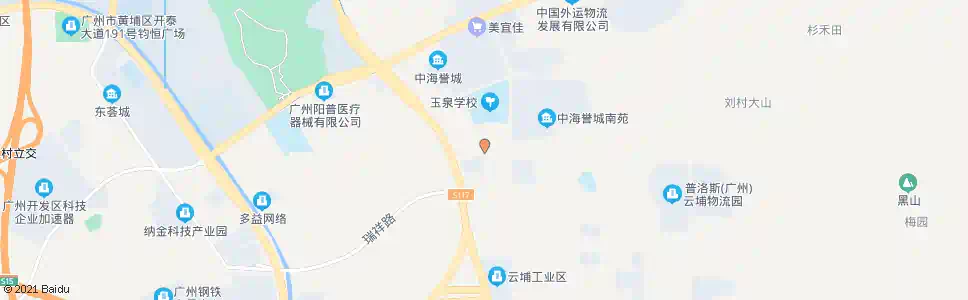 广州云埔四路_公交站地图_广州公交_妙搜公交查询2025