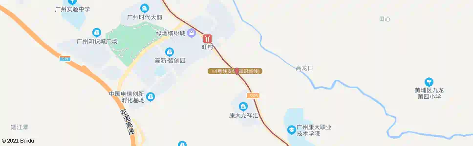 广州坳岗_公交站地图_广州公交_妙搜公交查询2025