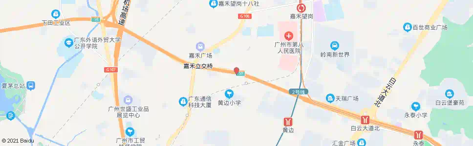 广州彭边村西_公交站地图_广州公交_妙搜公交查询2025