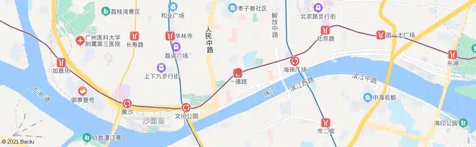 广州一德路站_公交站地图_广州公交_妙搜公交查询2025