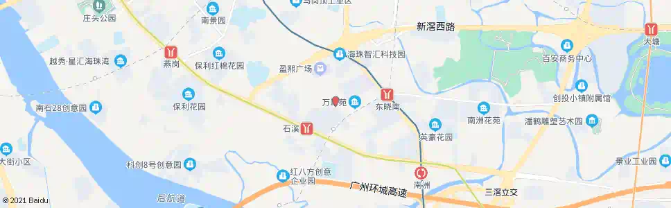 广州侨港路口_公交站地图_广州公交_妙搜公交查询2025