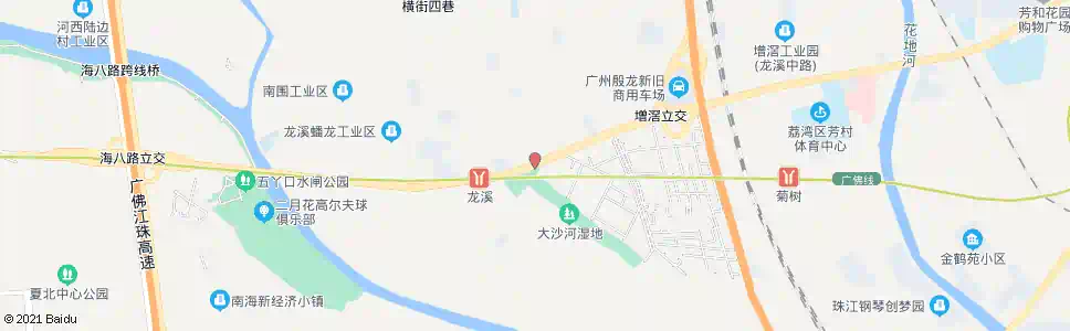 广州龙溪大道西(裕海路口)_公交站地图_广州公交_妙搜公交查询2025