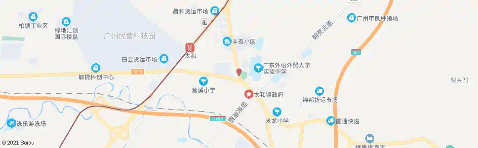 广州太营路口_公交站地图_广州公交_妙搜公交查询2025