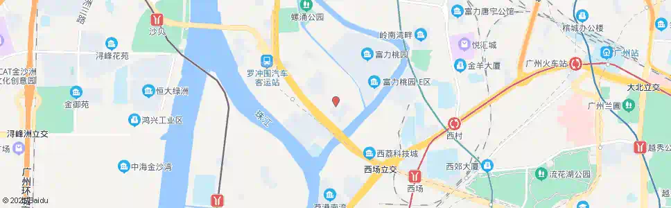 广州高桥大街口_公交站地图_广州公交_妙搜公交查询2025