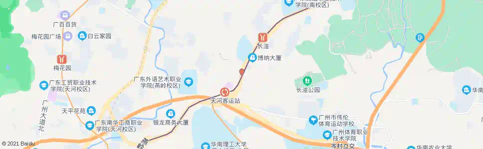 广州上元岗_公交站地图_广州公交_妙搜公交查询2025