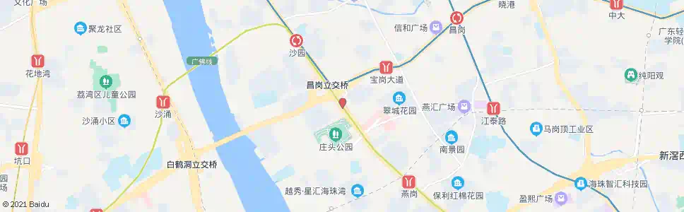 广州基建新村_公交站地图_广州公交_妙搜公交查询2025