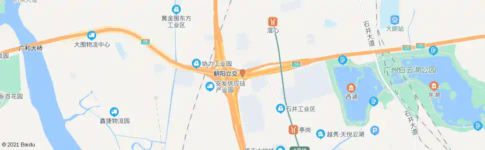 广州朝阳开发区_公交站地图_广州公交_妙搜公交查询2025