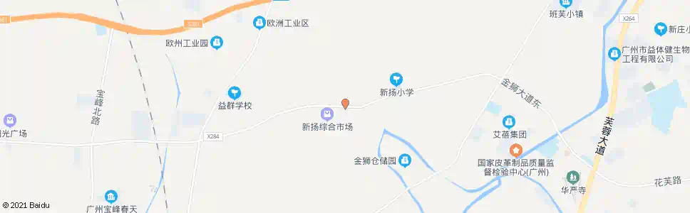 广州新田村_公交站地图_广州公交_妙搜公交查询2025
