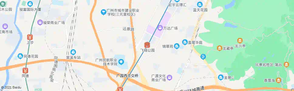 广州地铁飞翔公园站总站_公交站地图_广州公交_妙搜公交查询2025