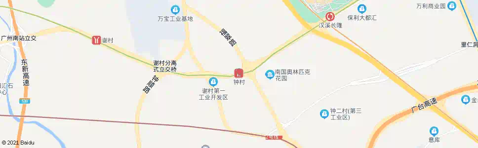 广州钟村_公交站地图_广州公交_妙搜公交查询2025