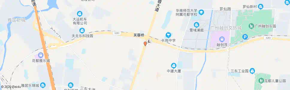 广州南菱汽车城_公交站地图_广州公交_妙搜公交查询2025