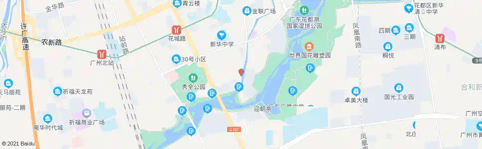 广州横潭公园_公交站地图_广州公交_妙搜公交查询2025