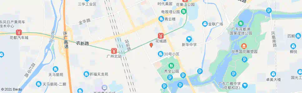 广州花都实验中学_公交站地图_广州公交_妙搜公交查询2025
