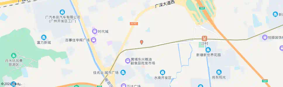广州新墩下基市场大街_公交站地图_广州公交_妙搜公交查询2025