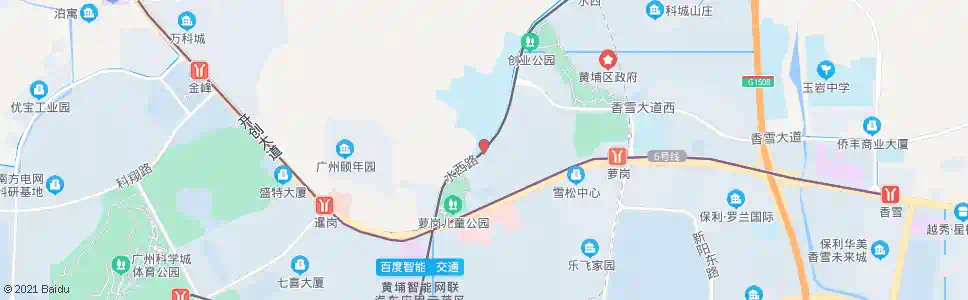 广州二中(科学城校区)_公交站地图_广州公交_妙搜公交查询2025