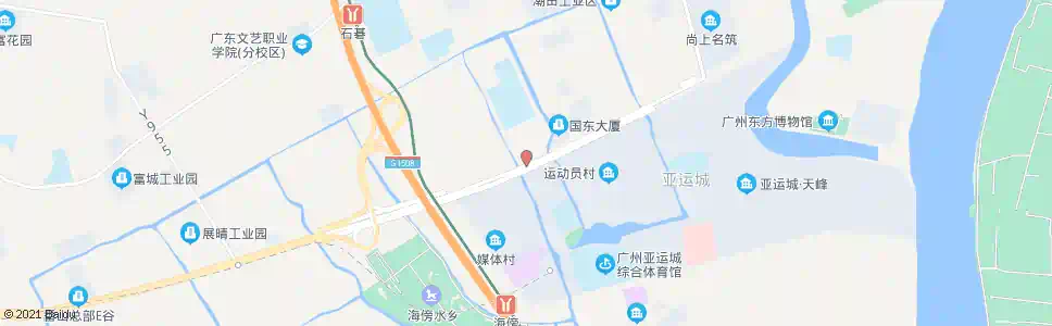 广州亚运城_公交站地图_广州公交_妙搜公交查询2025