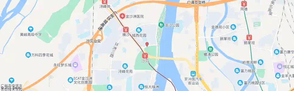 广州环洲二路东_公交站地图_广州公交_妙搜公交查询2025