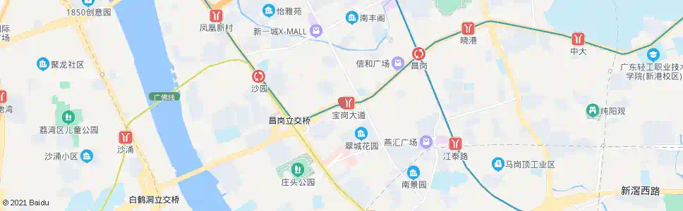 广州橡胶新村_公交站地图_广州公交_妙搜公交查询2025