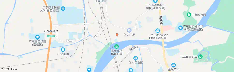 广州江同路口_公交站地图_广州公交_妙搜公交查询2025