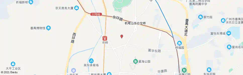 广州康富花园_公交站地图_广州公交_妙搜公交查询2025