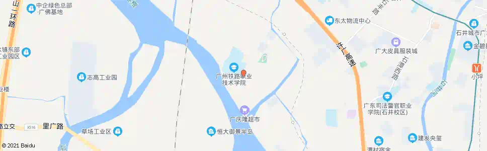 广州石井总站(铁路学校)_公交站地图_广州公交_妙搜公交查询2025