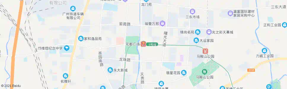 广州花都广场东_公交站地图_广州公交_妙搜公交查询2025
