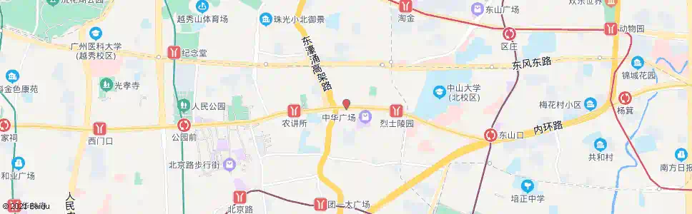 广州大东门(中山三路)_公交站地图_广州公交_妙搜公交查询2025