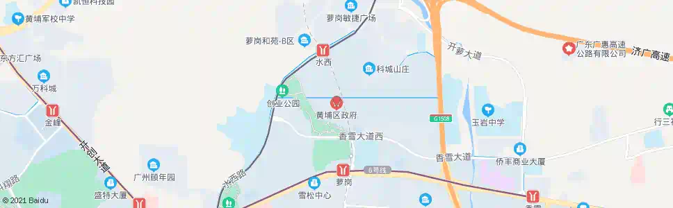 广州黄埔区政府_公交站地图_广州公交_妙搜公交查询2025