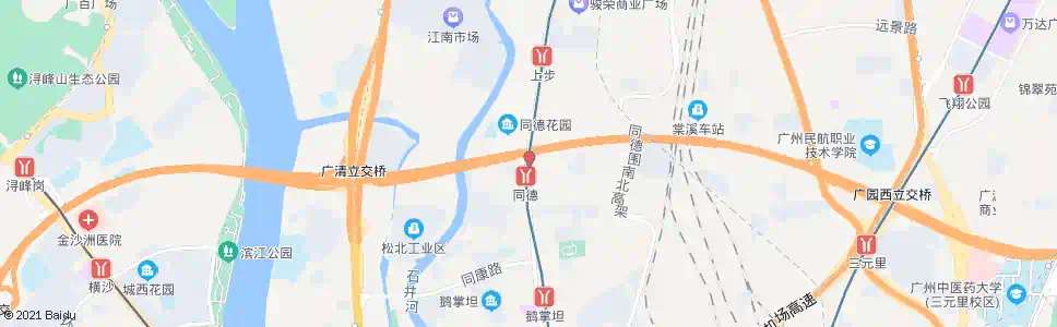 广州粤溪村_公交站地图_广州公交_妙搜公交查询2025