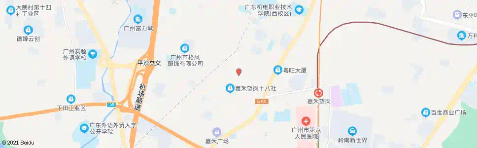 广州大岭北街_公交站地图_广州公交_妙搜公交查询2025